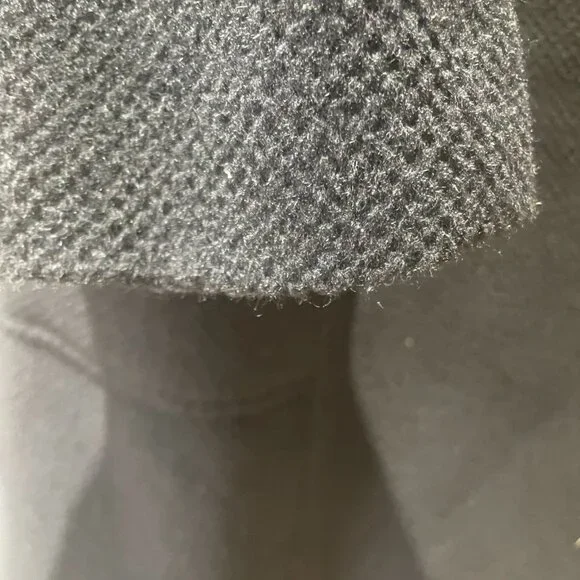 Talbots Black wool and rabbit hair coat with black buttons, fully lined. Size 12 - Picture 7 of 10